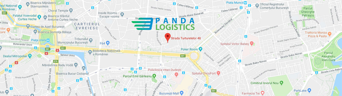 Contact hartă Panda Logistics SRL